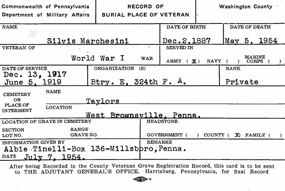 veteran burial